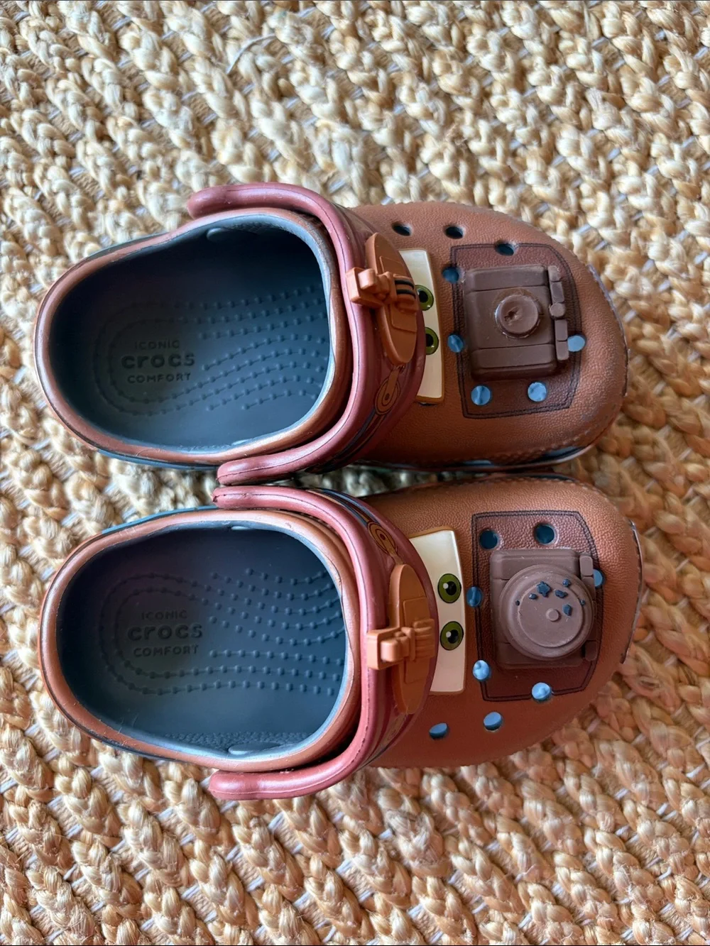 CROCS Kids Brown and Blue Character Clogs